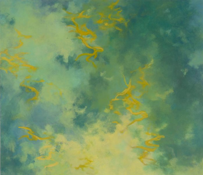 painting entitled, Unseen Voices 17, by Tamar Zinn