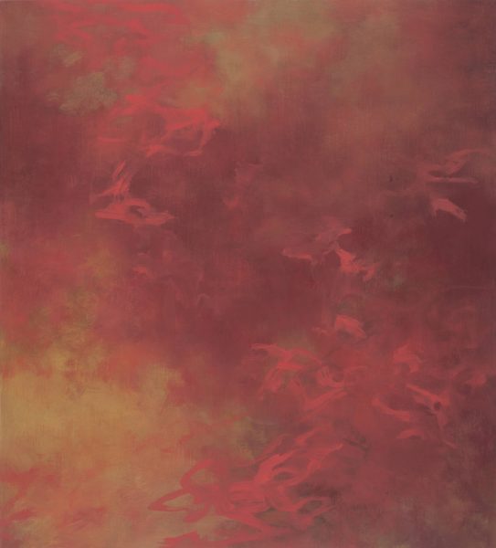 painting entitled, Unseen Voices 23, by Tamar Zinn