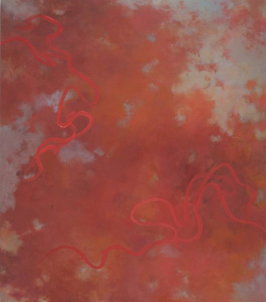 painting entitled, Unseen Voices 25, by Tamar Zinn