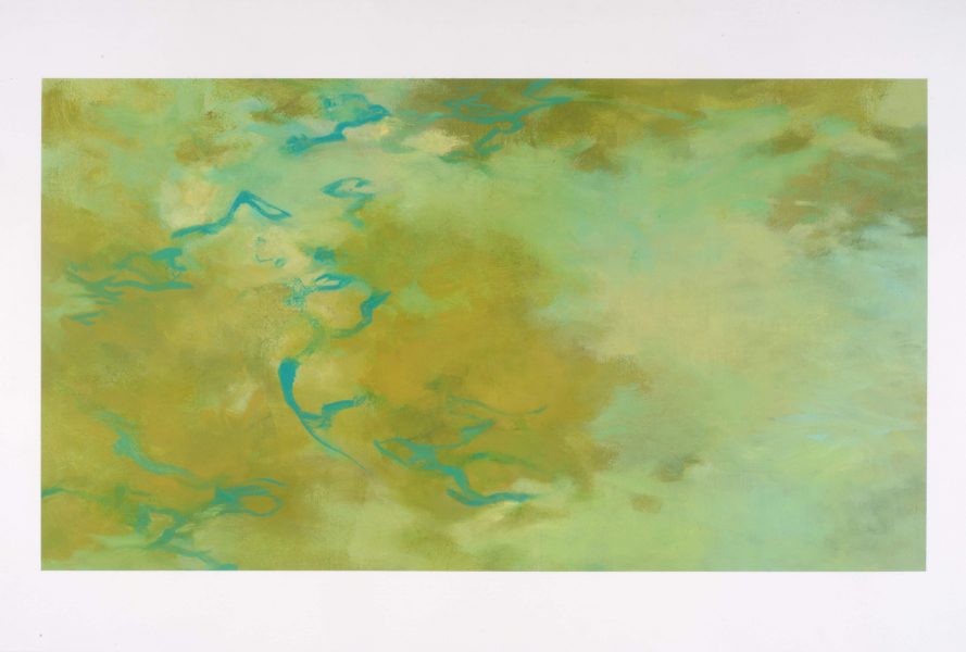 painting entitled Unseen Voices 4 by Tamar Zinn